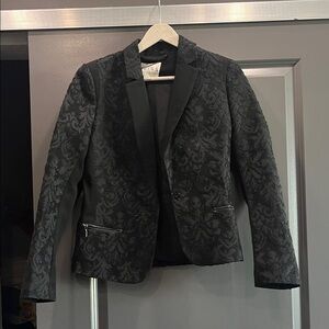 Reiss Black Textured Women's Blazer